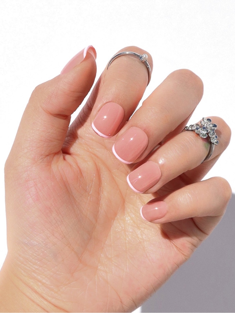 NWOT Nail Reformation Short Square Press-On Nails in “Pink French”